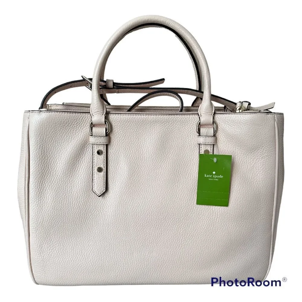 New Kate Spade Mulberry Street Leighann Pebble Leather Crossbody Tote